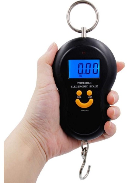 40 kg Dijital El Tartısı Gülen Yüz LED Işıklı Dijital El Terazisi (4767) - ISL8580-2573