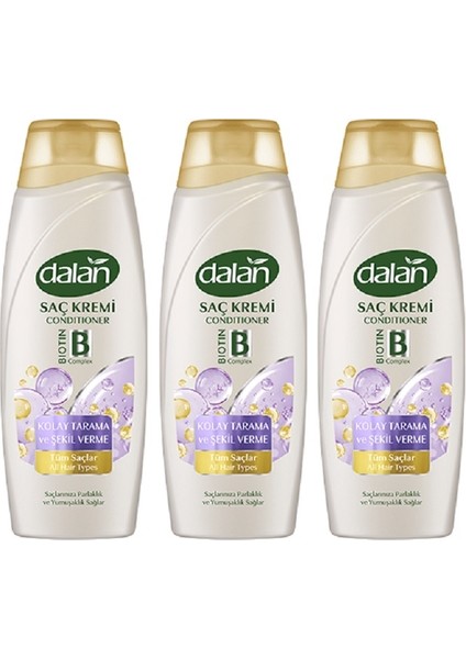 Saç Kremi Kolay Tarama ve Şekil Verme 450 ml x 3 Adet