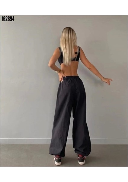 Cepli Paraşut Pantalon - Siyah-Son Görsel Hediyemizdir. fiyatları