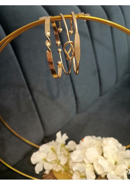 Minimalist Parlak Alaşım Kadın Bilezik modelleri