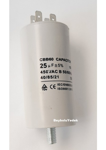 25 Mf Kondansatör 25 Uf 450 Volt Ac Motor Kapasitör
