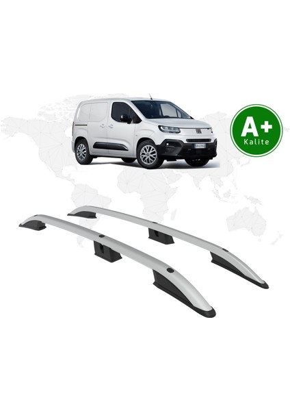 Fiat Doblo Panelvan Tavan Çıtası Uzun Şasi 2024 Model ve Sonrası Gri