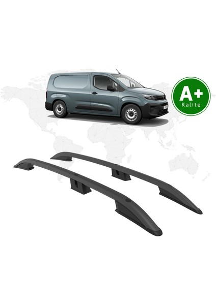Opel Combo Panelvan Tavan Çıtası Uzun Şasi 2024 Model ve Sonrası Siyah