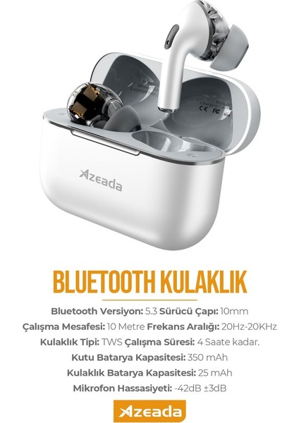 Bluetooth Kablosuz Kulaklık PD-AZ-BT10 - Ios ve Android Uyumlu-Siyah