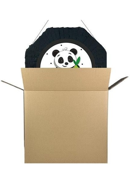 Panda Pinyata 42 cm + Sopası Doğum günü Eğlencesi-Parti Oyunu