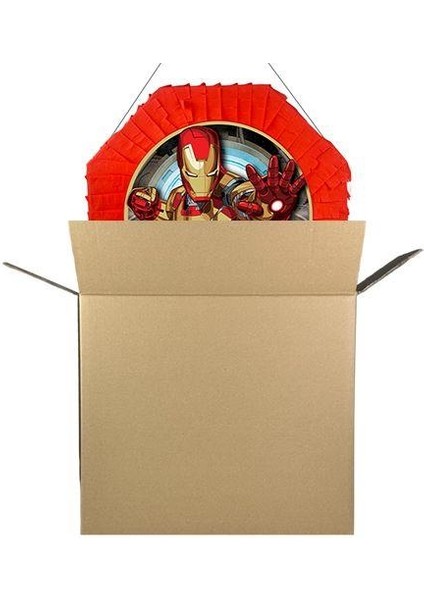 Ironman Pinyata 42cm + Sopası Doğum Günü Eğlencesi Pinyata Patlatma Partisi