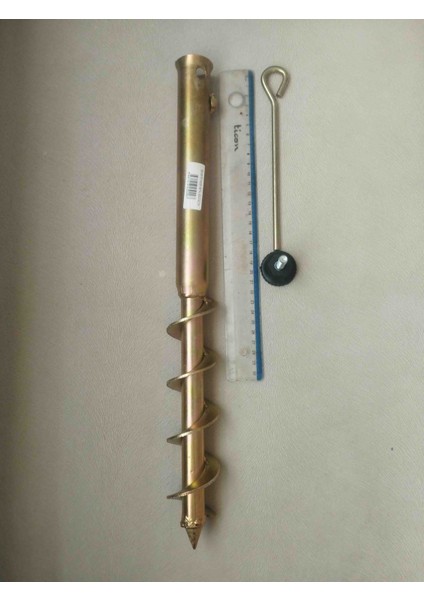 Plaj & Bahçe 40+4 cm Metal Şemsiye Kazığı Sarı 44 cm fırsatları