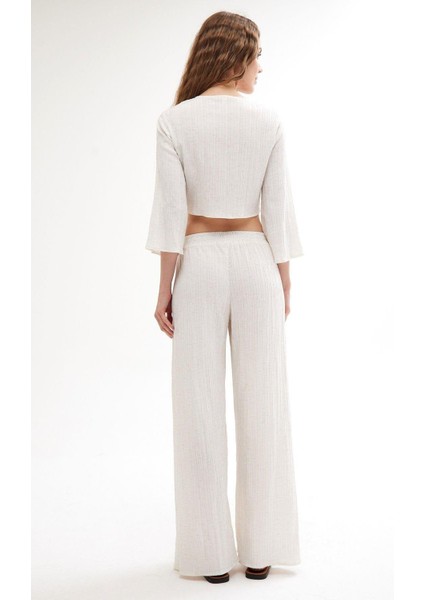 Ekru Keten Plaj Bluz indirimleri