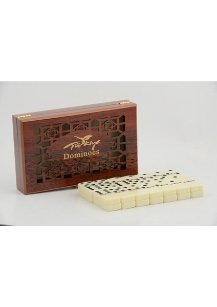 Ahşap Kutulu Domino Oyunu