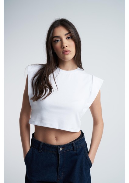 Kolsuz Kısa Beyaz Bluz fiyatları