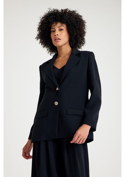 Siyah Oversize Ceket