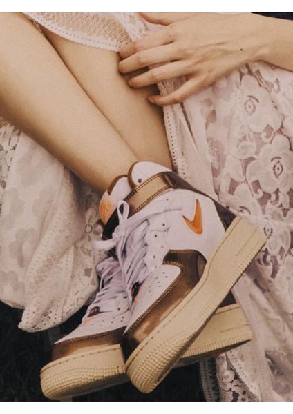 Air Force 1 Mid Qs Spor Ayakkabı - Kahverengi