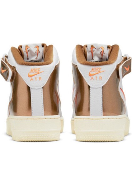 Air Force 1 Mid Qs Spor Ayakkabı - Kahverengi fırsatları