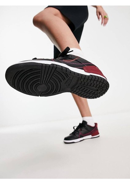 Wmns Dunk Low Disrupt 2 Black Red White Women Sneaker fırsatları