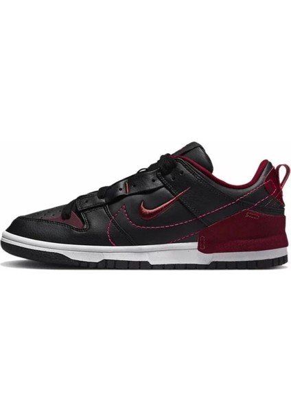 Wmns Dunk Low Disrupt 2 Black Red White Women Sneaker indirimleri