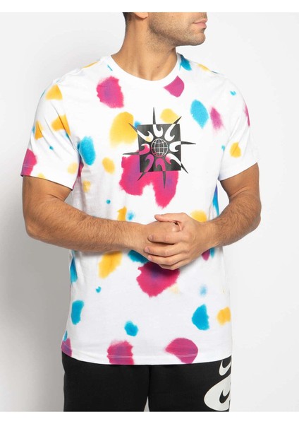 M Nsw Festival Aop Erkek Beyaz Günlük Stil T-Shirt fiyatları