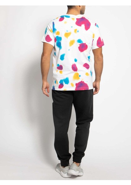 M Nsw Festival Aop Erkek Beyaz Günlük Stil T-Shirt modelleri