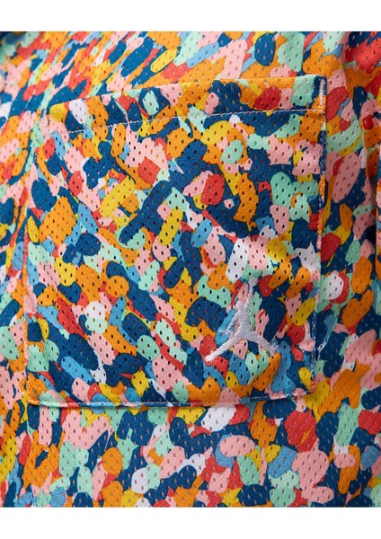 Jordan Essentials Poolside Allover Printed Full-Buttoned Short-Sleeve Erkek Gömlek