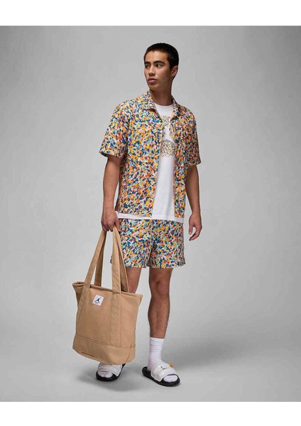 Jordan Essentials Poolside Allover Printed Full-Buttoned Short-Sleeve Erkek Gömlek