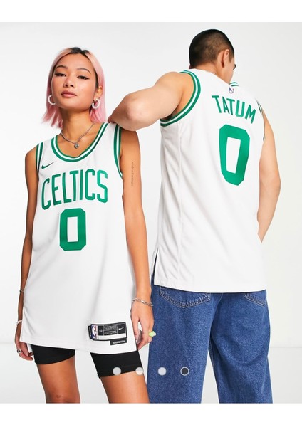 Nba Boston Celtics Jayson Tatum Erkek Beyaz Basketbol Forması indirimleri