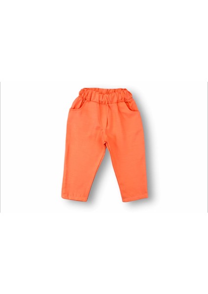 3-6 6-9 9-12 12-18 Ay Anadolu Çiçeği Nakışlı Kısa Kollu Sweatli 2li Kız Bebek Takımı Turuncu modelleri