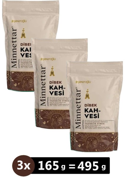 Dibek Kahvesi 165GR 3'lü Avantajlı Paket (Minnettar) Tek Ebat