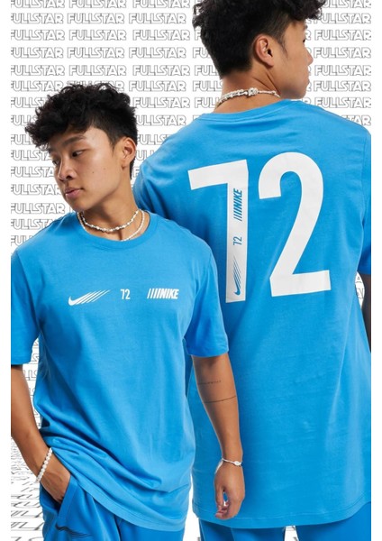 Sportswear Standard Issue Short Sleeve Tee Pamuklu Erkek Tişört Mavi