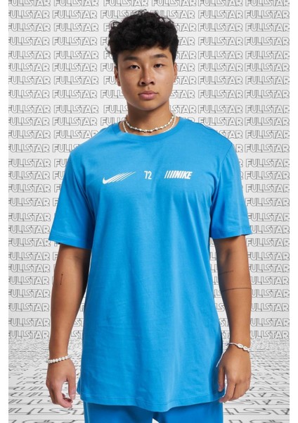 Sportswear Standard Issue Short Sleeve Tee Pamuklu Erkek Tişört Mavi fiyatları