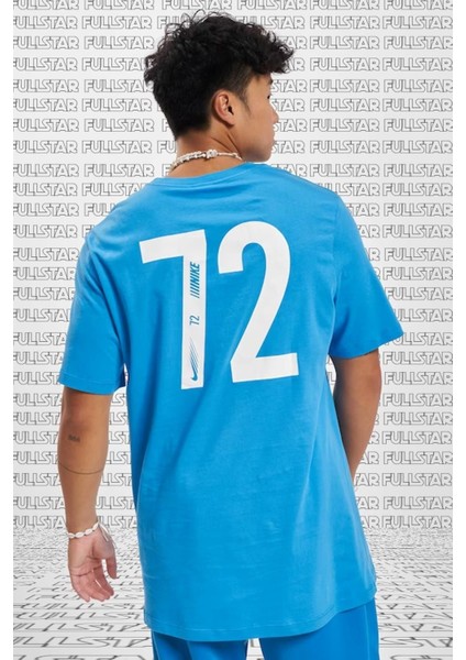 Sportswear Standard Issue Short Sleeve Tee Pamuklu Erkek Tişört Mavi modelleri