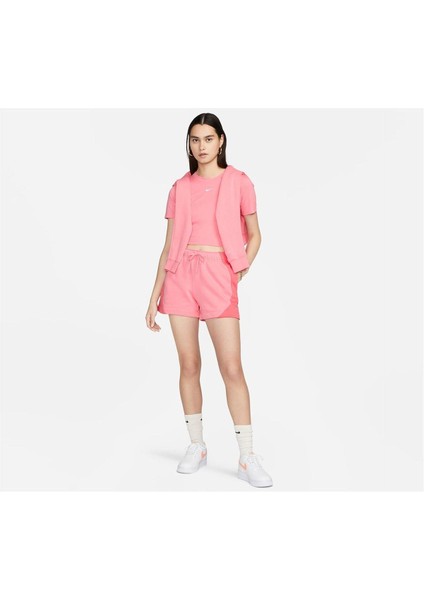 Sportswear Essential Dar Kesimli Kısa Kadın Tişört FB2873-611