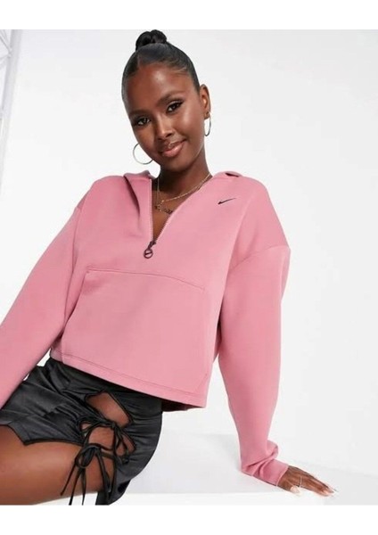 Dri-Fit Graphic Shine Training Kısa 1/2-Zip Kapüşonlu Üst