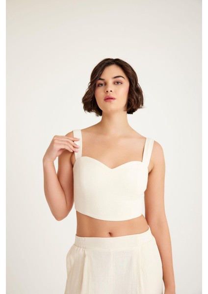 Bej Pamuk Keten Crop
