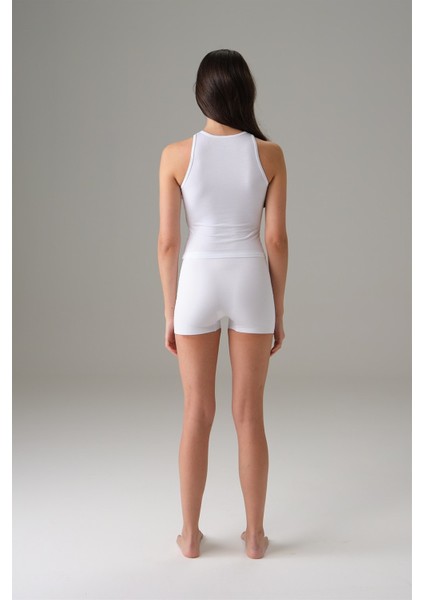 Doreanse Kadın Halter File Yaka Atlet Beyaz 9401 fiyatları