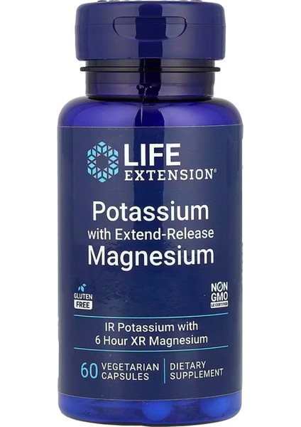 Potassium With Extend-Release Magnesium, 60 Vegetarian Capsules