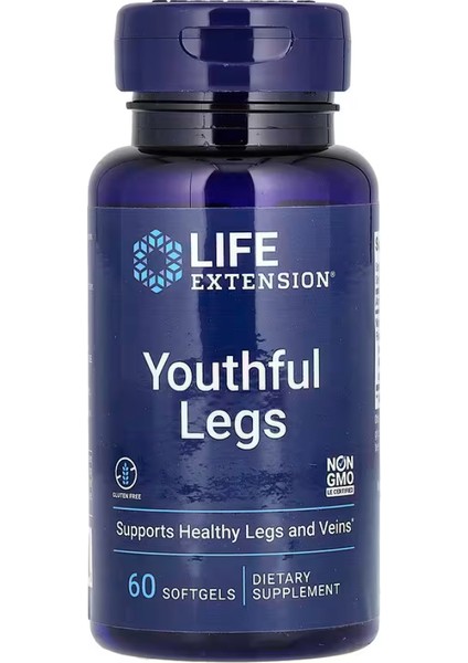 Youthful Legs, 60 Softgels (250 mg Per Softgel)