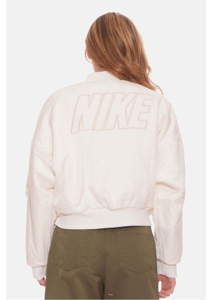 Sportswear Reversible Faux Fur Bomber Full-Zip Çift Taraflı Suni Kürk Krem Kadın Ceket/mont fiyatları