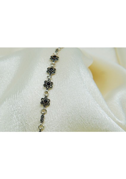 Kadın 925 Ayar Gümüş Oltutaşı Unutmabeni Bileklik modelleri