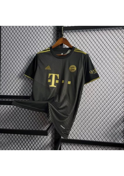 Fc Bayern München Özel Tsarım Gold-Siyah 21/22 Sezon Kısa Kol Yetişkin Forma T-Shrt