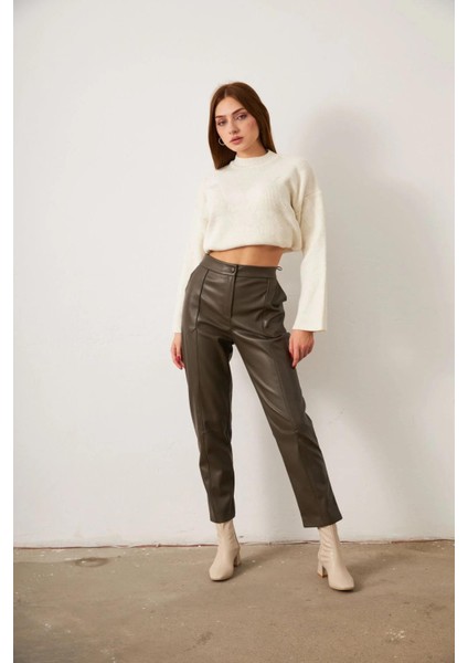 Haki Deri Pantolon
