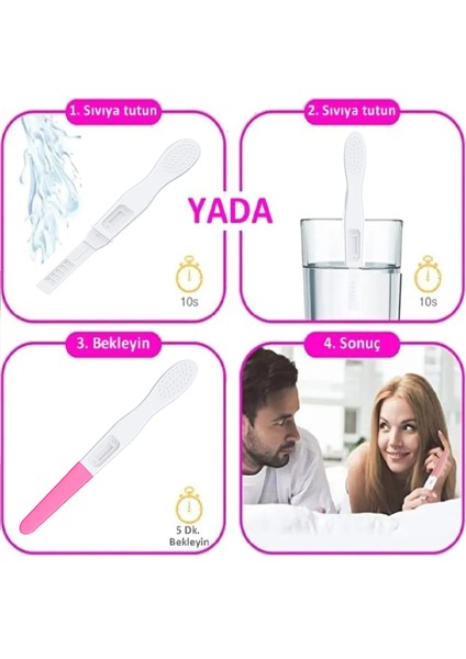 Kalem Tip Ovulasyon Testi Paketi - [ 2 Kutu = 10 Test ]