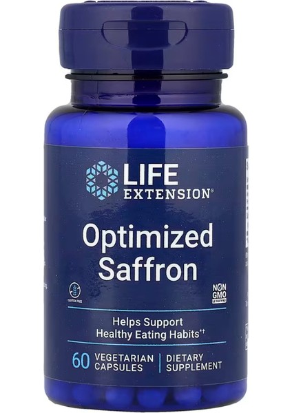 Optimized Saffron, 60 Vegetarian Capsules (88.25 mg Per Capsule)