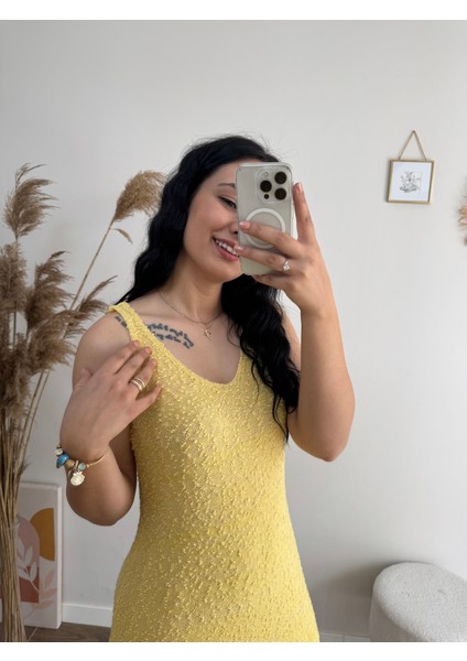 Dokulu Maxi Elbise modelleri