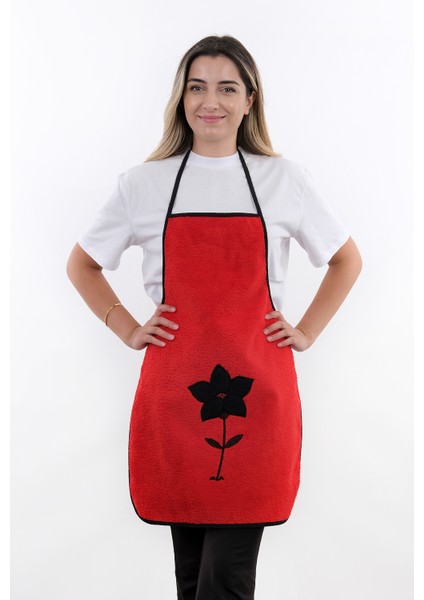 Wellsoft Nakışlı Su Geçirmez Mutfak Önlüğü