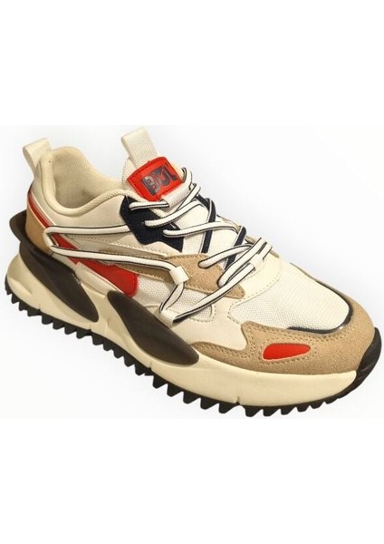 Erkek Bağcıklı Spor Ayakkabı Bej - 43 fiyatları