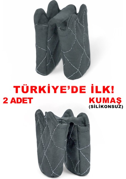 Crab Isıya Dayanıklı Kumaş Fırın Tutacağı Tutacak Modelleri Silikon Değil (2 Adet Tutacak)