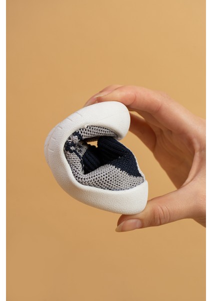 Docol Unisex Çocuk&bebek Esnek, Rahat Ortopedik Taban Gri Günlük Ilk Adım Ayakkabısı/sneaker