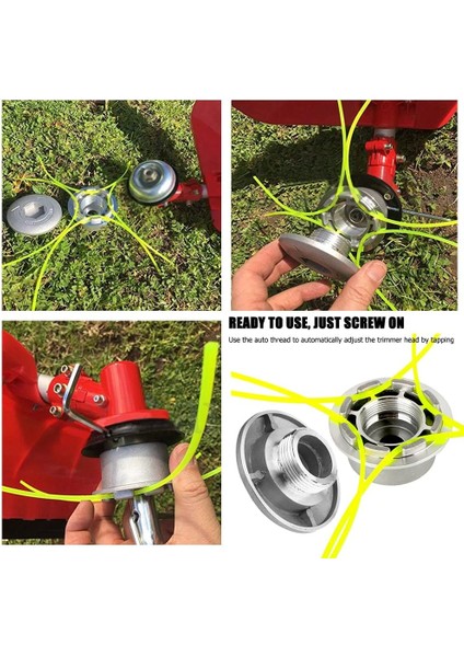 Tüm Benzinli Tırpanlara Uyumlu Örümcek Mantar Misina Başlık ve Telli Fırça 2’li Çim Kesici Set modelleri