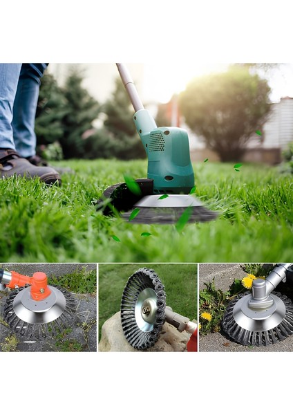 Tüm Benzinli Tırpanlara Uyumlu Örümcek Mantar Misina Başlık ve Telli Fırça 2’li Çim Kesici Set fırsatları
