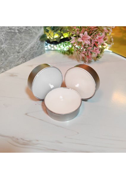 3’lü Beyaz Tealight Rafine Parafin Mum - Büyük Boy | Ekonomik Seri
