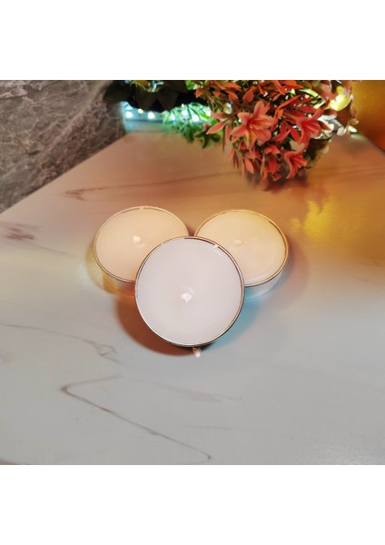 3’lü Beyaz Tealight Rafine Parafin Mum - Büyük Boy | Ekonomik Seri